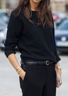 Fall 2014 - Imgur Minimalisticky Chic, Hair Minimal, Classic Hair, Paris Mode, Minimal Classic, Looks Black