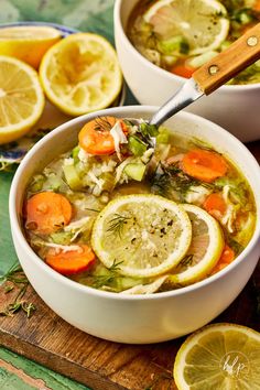 a bowl of lemon cauliflower soup from the side with a spoon being dipped in Chicken Parmesan Soup Recipe, Lemon Cauliflower, Gluten Free Chicken Noodle Soup, Chicken Corn Chowder Recipe, Healthy Little Peach, Easy Lemon Chicken, Soup Low Carb, Chicken Lemon, Parmesan Soup