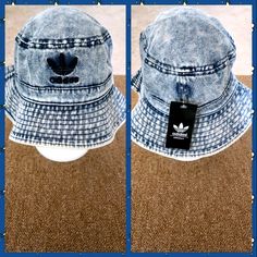 Unisex Adult/ New With Tags Adidas Adjustable Casual Bucket Hat, Adidas Casual Adjustable Bucket Hat, Wide Brim Hats For Spring Streetwear, Spring Wide Brim Hats For Streetwear, Casual Brimmed Streetwear Hat, Spring Streetwear Wide Brim Hat, Casual Cotton Sun Hat One Size, Casual Cotton Sun Hat, Spring Streetwear Wide Brim Sun Hat