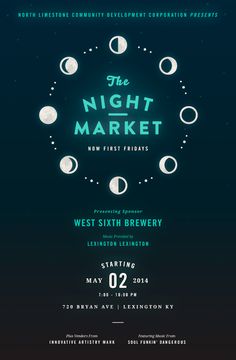 the night market poster for west sixth brewery