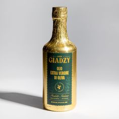 a bottle of giadzy extra virgin olive oil