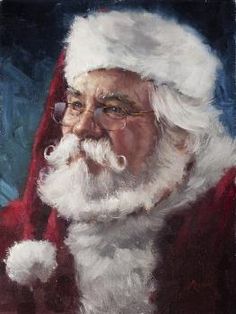 an old man dressed as santa claus