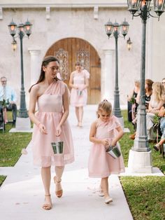 (1) Pretty in Pink Flowergirls – camilynbeth Light Pink Bridesmaids, Nye Wedding, Blue Bridesmaids, Flower Girl Dress, Flower Girls, Girl Dress, Wedding Gown, Custom Wedding, Wedding Designs