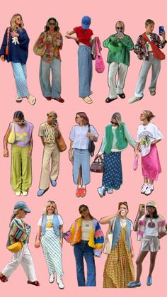 City Aesthetic Outfit, Maximalist Outfit, 80s Inspired Outfits, Bright Colored Outfits, Outfits Colorful, Color Outfits, 2000s Clothes