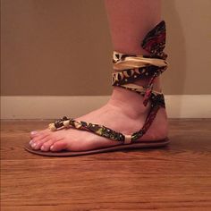 Office Printed Wrap Sandals. Size 38 (7.5) Sandals Wrap Around Ankle Or Up Leg And Tie In Knot. Super Cute For Summer! Brand New Never Been Worn Shoes Office, Women's Office, Womens Office, Office Prints, Office Shoes, Wrap Sandals, Nyc Fashion, Wrap Around, Women's Shoes Sandals