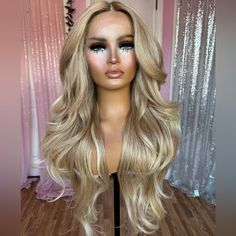 Luxury, Human Hair And Futura High Quality Synthetic Blended Fiber Wig. No Glue Needed Hd Lace Pre-Plucked Hairline With Baby Hair Easy Use. Soft Texture, Heat Resistant Up To 400 Combs And Adjustable Straps Inside 26 Inches. Lace Professionally Cut. Worn 1x. Perfect Condition. Smoke Feee Home. Fav Hairstyles, Wig Color, Glueless Wig, Hair Easy, Hd Lace, Baby Hair, Soft Texture, Baby Hairstyles, Lace Wigs