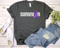 Pancreatic Cancer Purple Ribbon Shirt For Women, Cancer Awareness Gift, Cancer Warrior Tee, Motivational Shirt, Cancer Fighter Tee Pancreatic Cancer Survivor Shirt - Unisex T Shirt, Women Racerback Tank, Long Sleeve T-Shirt Tees Tshirt Sweatshirt Sweater Hoodie Gift For Men Women Boys Girls Well, let's say goodbye to all this boring apparel... The GodBlessThisDesign team creates custom clothes with great designs to suit all tastes. Our unique and blessed designs are a blast fit for every occasio English Teacher Shirt, Modern Teacher, Mama T Shirt, Squad Shirt, Mama Shirts, Teacher Tees, Teacher Teacher, Nursing Shirts, Nice Design