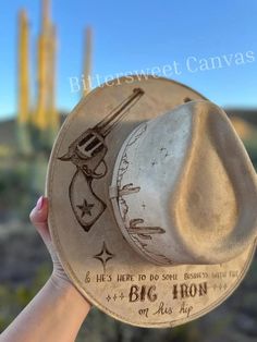 Burnt Cowboy Hat, Custom Hat Ideas, Hat Sayings, Hat Branding, Burn Hats, Southern Clothes, Engraver Ideas, Explorer Hat, Womens Western Hats