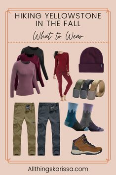 the ultimate guide to hiking yellow stone in the fall what to wear, and how to pack it