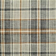 a plaid fabric with brown and white colors