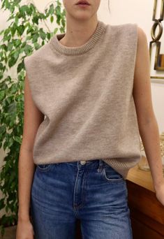 Womens Round Neck Knit Sweater Vest, Knit Sleeveless Sweater, Fall Winter Wool Knit Vest, Cropped Knit Vest, womens sleeveless sweater vest Product specifics:  Measurements: Length:62cm/24.41in, Bust:116cm/45.67in, Shoulder:54cm/29.53cm Color: Sand Add a chic and timeless touch to your everyday outfit with this soft pullover sweater vest. Perfect for those cold days when you need an extra layer.  Shipment: Please kindly note delivery can get delayed by 1-3 days than expected for ETA orders Feel Cropped Knit Vest, Sweater Vest Knit, Vest Knit, Vest Womens, Sleeveless Sweater Vest, Knit Sweater Vest, Vest Outfits, Wool Knit, Sleeveless Sweater