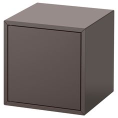 a black cabinet with no doors on it