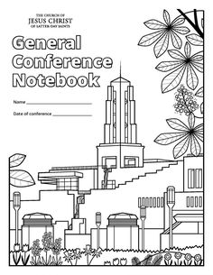 a coloring book with the words,'cuademo de la conferencia general '