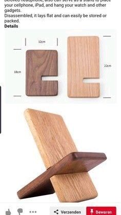 an ad for the new ipad, with pictures of wooden furniture and accessories on it