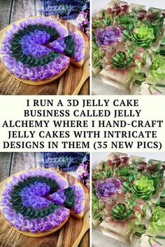 Jelly Cakes, 3d Jelly Cake, Jelly Flower, Reddit Funny, Jelly Cake, Cake Business, Fish Ponds, Art Business