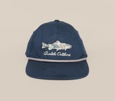 Vintage "Burlebo Outdoors" Cap Description : Vintage cap made of robust fabric in navy blue, decorated with a unique embroidered "Burlebo Outdoors" logo with a trout motif. This logo celebrates the Burlebo brand, known for its outdoor clothing and accessories, ideal for lovers of fishing and nature activities. The high-quality embroidery and distinctive design of this cap make it a timeless fashion accessory for lovers of vintage and outdoor activities. Features : Condition: Very good vintage co Adjustable Navy Embroidered Hat, Blue Outdoor Hat With Embroidered Logo, 5-panel Hats With Embroidered Logo For Outdoor, 5-panel Outdoor Hat With Embroidered Logo, Outdoor Logos, Logo C, Vintage Cap, Vintage Usa, Outdoor Clothing