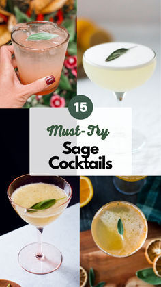 Sage Cocktails Earthy Alcohol Drinks, Sage Mocktail, Sage Cocktail Recipes, Cocktails With Sage, Rosemary Cocktail Recipes, Sage Gin Cocktails, Smoked Rosemary Cocktail, Blackberry Sage Cocktail