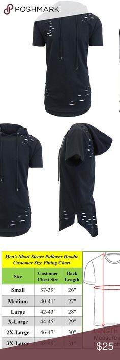 Unisex French Terry Ripped Pullover Hoodie Modern-fit, ripped design Short sleeves Double stitched hem Scalloped hem design Hoodie with drawstring Materials: 60% cotton, 40% polyester Care instructions: machine wash cold For a generous loose fit - buy one size up Galaxy by Harvic Tops Tees - Short Sleeve Distressed Cotton Hooded Tops, Edgy Cotton Hoodie Top, Fitted Cotton Techwear Hoodie, Edgy Cotton Top With Drawstring Hood, Edgy Fitted Cotton Hoodie, Design Hoodie, Short Sleeve Pullover, Scalloped Hem, Hoodie Design