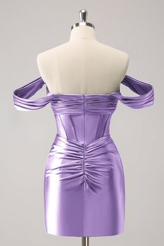 Fabric: Satin. The fabric is comfortable for skin.
Package Contents: 1x Women Dress.
Occasion: Whether you are dressing it for a wedding party, prom, evening party or any other occasions, this party dress will be your lovely partner. Purple Butterfly Dress Short, Homecoming Dress Bodycon, Purple Hoco Dresses, Purple Dress Short, Corset Cocktail Dress, Hoco Court, Homecoming Dresses Bodycon, Tight Homecoming Dress, Backless Homecoming Dresses