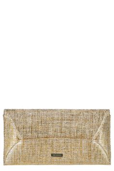 AQUAZZURA-Envelope Clutch - Gold-GLDLTGLD Luxury Beige Envelope Clutch, Envelope Clutch With Gold-tone Hardware For Evening, Gold Envelope Clutch For Formal Occasions, Gold Envelope Clutch For Events, Envelope Clutch, Gold Light, Gold Metal, Envelope, Gold