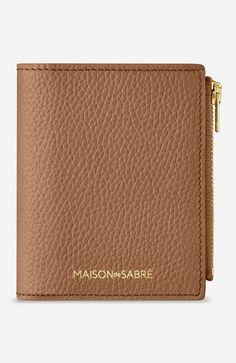 MAISON de SABRÉ Small Leather Bifold Wallet | Nordstrom Classic Bifold Wallet With Zipper Closure, Luxury Bifold Coin Purse For Travel, Classic Bifold Wallet With Removable Pouch, Luxury Bifold Wallets With Removable Pouch, Luxury Bifold Wallet With Removable Pouch, Elegant Bifold Wallet With Zipper Pocket, Modern Bifold Wallets With Zipper Pocket, Business Bifold Wallet With Zipper Pocket, Leather Bifold Wallet