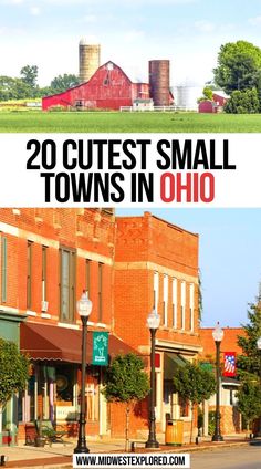 20 Cutest Small Towns in Ohio Ohio Bucket List, Places To Visit In Ohio, Visit Usa, Travel Bucket List Usa