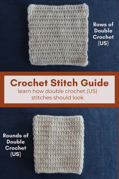 the crochet stitch guide for beginners to learn how to knit and use it