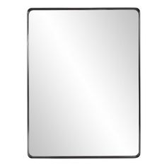 a square mirror on a white background with clipping area for text or image to be added