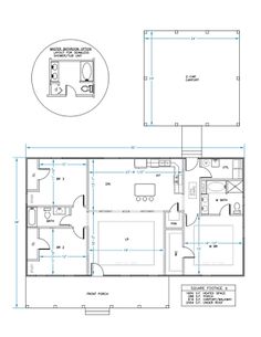 the floor plan for a two bedroom apartment with an attached bathroom and living room area