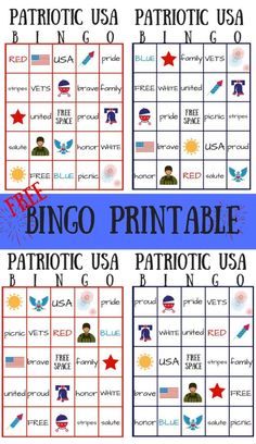 the patriotic printable game for kids to play