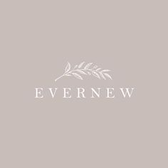 the logo for evernew, a boutique that sells handmade jewelry and accessories