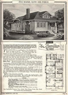 an old house is featured in the sears home advertiser's catalog, 1932