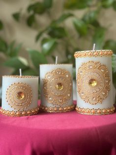 Henna candles available for every occasion including weddings, birthday and graduation parties. Colors and messaging could be customized. Henna Candles, Candle Decoration, Graduation Parties, Jersey City, Etsy Candles, Graduation Party, Diwali, Beauty Skin, Candle Decor