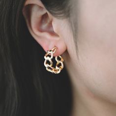 Material: 18K gold plated on brass, lead nickel free Size: 23mm by 8mm wide approx. ( see pic 2) Quantity: 10pcs=5 pairs (no earring backs included) Ear backs to match: https://www.etsy.com/shop/Nbeads?ref=seller-platform-mcnav&search_query=ear+back Jump rings(same/ similar gold color) to match: https://www.etsy.com/listing/587655398/100pcs-real-gold-plated-brass-open-jump?ga_search_query=jump%2Bring&ref=shop_items_search_3&pro=1&frs=1 More gold findings here: https://www.etsy.com/shop/Nbeads?ref=seller-platform-mcnav&search_query=gold+plated Gold Hoop Earrings With Gold Chain For Gift, Everyday Metal Earrings With Gold Chain, Gold Hoop Earrings With Gold Chain For Everyday, Gold Hoop Earrings With Chain Detail, Gold Hoop Earrings With Gold Chain, Everyday Gold Hoop Earrings With Chain Detail, Everyday Gold Hoop Earrings With Chain, Twist Hoop Earrings, Thick Hoop Earrings