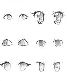 an image of different types of eyes and their features in this drawing lesson for beginners