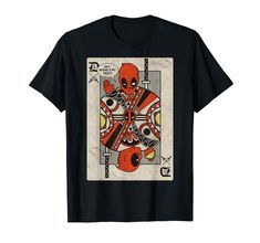 PRICES MAY VARY. Officially Licensed Marvel T-Shirt 15MARV598 Lightweight, Classic fit, Double-needle sleeve and bottom hem Marvel Tshirt, Marvel Deadpool, Vneck Tshirt Women, Playing Card, Unisex Shirt, Branded T Shirts, Kids Hoodie, Deadpool, Hooded Sweatshirts