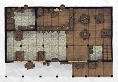 Typical Tavern - 2–Minute Table Top Rpg Wallpaper, Hexagon Grid, Fantasy Map Making, Battle Map, Virtual Tabletop, Rpg Maps, Dungeon Maps, D D Maps