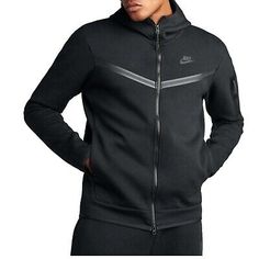 Great Shopping NWT- NIKE Sportswear Men's Full-Zip Tech Fleece Hoodie - Black CU4489-010: M-XXL, Mens Clothing Hooded Sweatshirt With Pockets For Sports, Sports Techwear Hoodie With Pockets, Techwear Sports Hoodie With Pockets, Techwear Sports Sweatshirt With Pockets, Long Sleeve Hoodie With Pockets For Gym, Sports Hoodie With Pockets, Black Sports Sweatshirt With Pockets, Black Sports Hoodie With Pockets, Techwear Long Sleeve Sports Sweatshirt