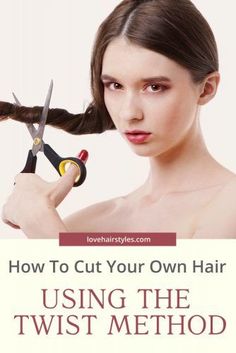 Ponytail Haircut, Trim Your Own Hair, Cut Your Own Hair, Cut Own Hair, Easy Short Haircuts, Take A Risk, How To Cut Your Own Hair, Diy Haircut, Twist Ponytail