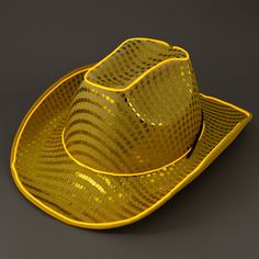 Gold color is liked by all and you are sure to find a lot of accessories in gold color however they are not as cool as the EL wire mens & womens gold cowboy / cowgirl hats. The unisex lighted hats come with contrasting EL wire and gold colored sequins which ensure that the hats are visible even from a distance and you are able to stand out in a crowd. The trendy, funny, crazy & cute gold cowgirl / cowboy hat is unisex and comfortable to wear and you can make the best of the products by using the Fun Lighting, El Wire, Cowboy Party, Cowgirl Cowboy, Wire Lights, Boy Hat, Cowboy Cowgirl, Cowgirl Hats, Party Hat