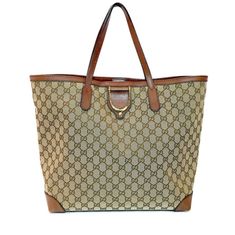 Used But Great Shape Tan Leather Tote, Gucci Tote Bag, Monogram Tote Bags, Gucci Tote, Yves Saint Laurent Bags, Blue Tote, Monogram Tote, Brown Shoulder Bag, Gucci Leather