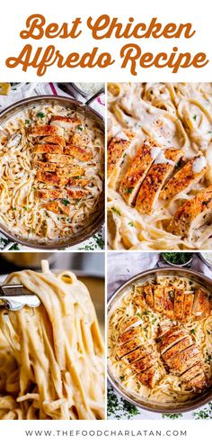 the best chicken alfredo recipe in three pictures