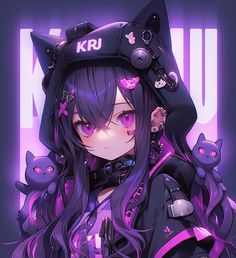 Online Group, Wonderful Things, Cat Pics, Purple, Anime, Hair, Black, Pandas