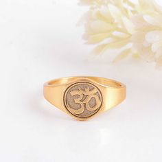 About item Item :-Om  Ring Ring size :- Chose from variation (Custom size accepted) Material  :- 925 Sterling silver Purity  :- 92.5 Title:- 925 Sterling Silver Om Signet Ring, Om Symbol Ring, Spiritual Jewelry, Yoga Jewelry, Bohemian Jewelry, Om Signet Ring, Silver Om Gifts Ring, Christmas Gift, Women's Ring, Gift For Him & her Description:- We use 925 sterling silver to making jewelry. We accept all types of custom & personalized order. Please send us a message if you are interested in a custom creation. Shipping profile:- We ship all order within 3-5 days. But custom order takes time. Customer service :- If you have any question about our products & services, feel free to contact us. We do always best for our customers Other Specification:- Please Visit Our Shop home page to view our co Spiritual Ring, Om Jewelry, Holy Symbol, Yoga Ring, Om Symbol, Yoga Jewelry, Boho Ring, Design Silver, Spiritual Jewelry