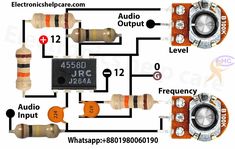 two different types of electronic components are shown in this diagram, and one is labeled with the