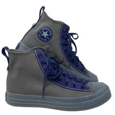 Converse Chuck Taylor Cx Shoes Skate Women's Size Casual Hi Gray Canvas A05204c Brand New With Box No Lid. 100% Authentic! Next Level Take A Step Towards Bold Style And Comfort. Adding A Stretch Canvas Upper To The Revolutionary Cx Foam, To Create A Groundbreaking Style. Additional Binding, Zig-Zag Stitching, And Webbing Details Down The Heel And Tongue Evolve This Design To Help Mold The Future Of Footwear. Finished With A Translucent Midsole That Gives You A Peek At The Comfort-Driven Cx Foam Gray Outdoor Sneakers With Vulcanized Sole, Gray Fade-resistant Casual Sneakers, Blue High-top Sneakers For Outdoor With Round Toe, Blue Waterproof Functional Sneakers, Functional Blue Mid-top Sneakers, Functional Blue Waterproof Sneakers, Functional Gray Mid-top Sneakers, Converse Functional Outdoor Sneakers, Gray Synthetic Sneakers With Vulcanized Sole