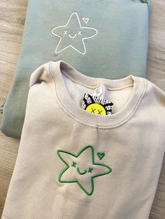 ✰COMES WITH TWO! Photo features: Sage Green X Tan Thread // Tan X Green Thread ✰Embroidered Matching Sweatshirts✰UNISEX✰Hand drawn and designed✰Super soft and comfy! *Sizes 2XL-3XL may be subject to longer processing times since we don't carry a large amount of inventory in those sizes, so we would have to put in a special order from our supplier! Thank you for understanding. Matching Hoodies For Couples, Green Thread, Free Thank You Cards, Matching Hoodies, Custom Matches, Embroidery Hoodie, Couples Sweatshirts, Matching Sweatshirts, College Hoodies