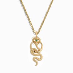 The Crescent Snake Eye Necklace by Awe Inspired is a gold necklace featuring a pendant with a coiled snake design Mystical 14k Yellow Gold Jewelry, Mystical 14k Gold Jewelry, Mystical Engraved Gold Jewelry, Best Gift Cards, Halo Necklace, Snake Eyes, Feminine Women, Charm Necklace Silver, Open Your Eyes