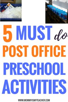 5 must do post office preschool activities for the first day of school and back to school