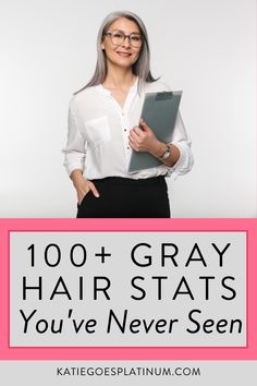 Have you ever wondered how women really feel about going gray? Then you have got to check out these 100+ fascinating gray hair statistics! Learn about going gray and get the inspiration you need to embrace your gray's today! Statistics, Beauty Tips, Beauty Hacks